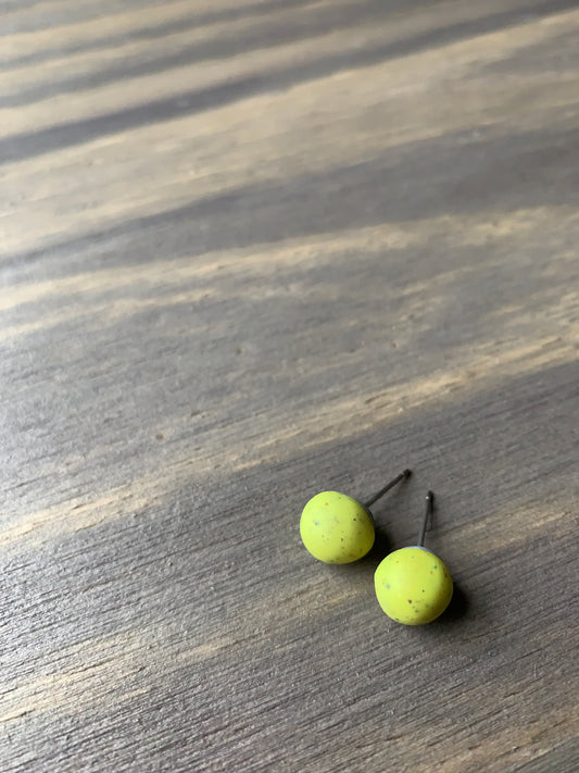 Pop Earrings | Neon Yellow