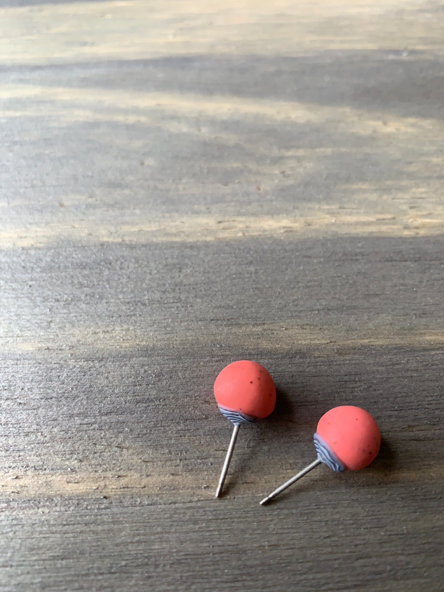 Pop Earrings | Coral