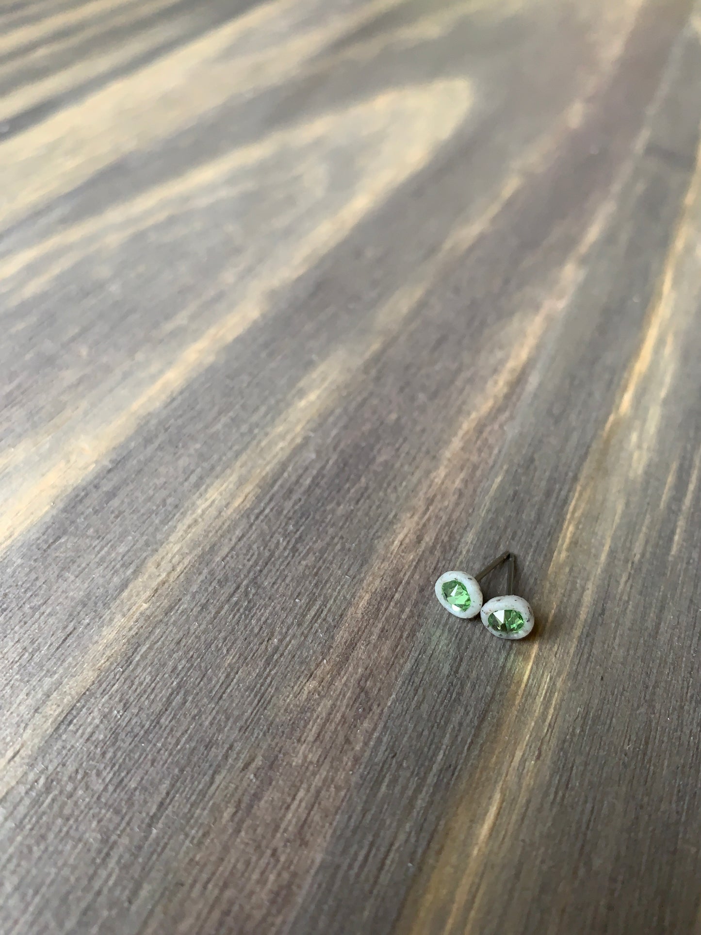 Crystal Studs | Peridot