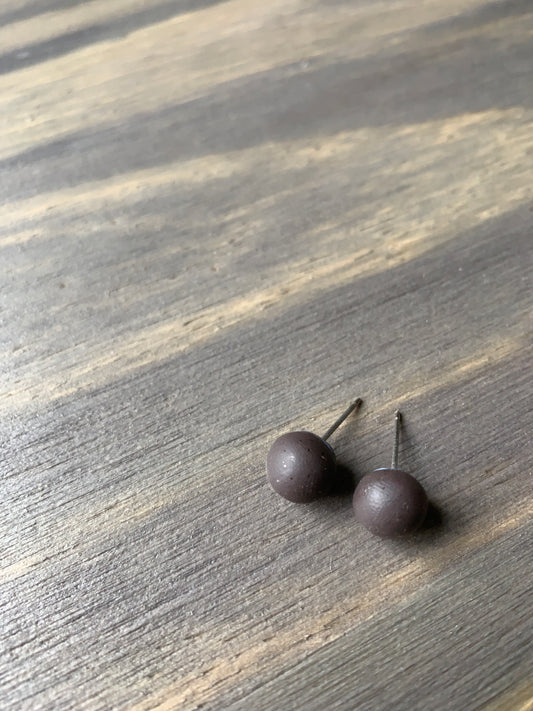 Pop Earrings | Brown